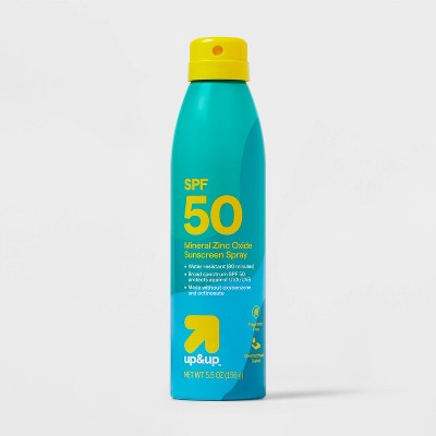 This is Beauty US Mineral Sunscreen Continuous Spray SPF 50 5.5oz up&up - Imperfect Container HEALTH AND BEAUTY