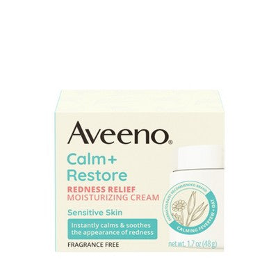This is Beauty US Aveeno Calm + Restore Redness Relief Moisturizing Cream 1.7 oz - Missing Box HEALTH AND BEAUTY