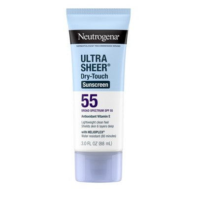 This is Beauty US Neutrogena Ultra Sheer Dry Touch Sunscreen Lotion SPF 55 3oz - Imperfect Container HEALTH AND BEAUTY