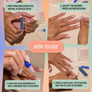 This is Beauty US Chillhouse Chill Tips Fake Nails Design Studio Checked Out 24ct - Imperfect Box HEALTH AND BEAUTY