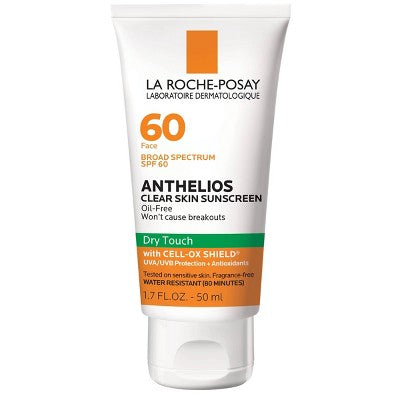 This is Beauty US La Roche Posay Anthelios Clear Skin Dry Touch Face Sunscreen SPF 60 1.7 fl oz - Imperfect Box HEALTH AND BEAUTY