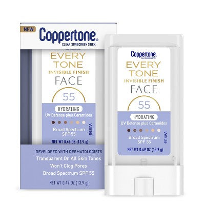 This is Beauty US Coppertone Every Tone Sunscreen Face Stick SPF 55+ 0.49 fl oz - Imperfect Box HEALTH AND BEAUTY