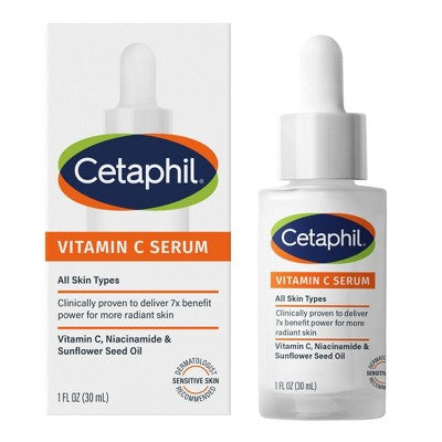 This is Beauty US Cetaphil Brightening Vitamin C Face Serum 1fl oz - Imperfect Box HEALTH AND BEAUTY
