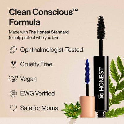 This is Beauty US Honest Beauty Extreme Volume Mascara + Bold Lash Primer Black 0.27 fl oz - Imperfect Box HEALTH AND BEAUTY