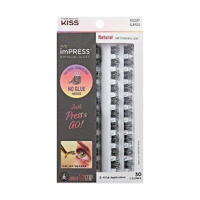 This is Beauty US KISS Products imPRESS Press-On Self Adhesive Eyelashes Refill Natural 30ct - New BEAUTY