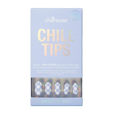 This is Beauty US Chillhouse Chill Tips Fake Nails Design Studio Checked Out 24ct - Imperfect Box HEALTH AND BEAUTY