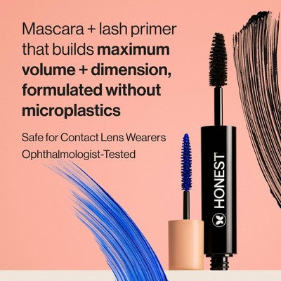 This is Beauty US Honest Beauty Extreme Volume Mascara + Bold Lash Primer Black 0.27 fl oz - Imperfect Box HEALTH AND BEAUTY
