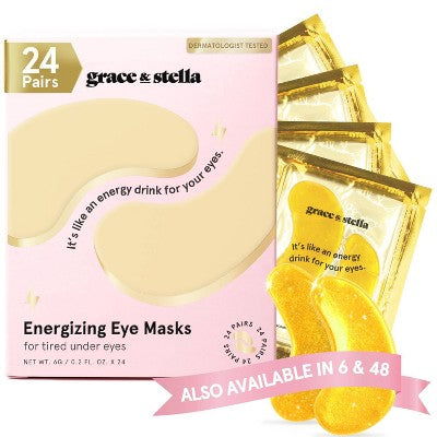 This is Beauty US Grace & Stella Energizing Under Eye Mask Gold  24 Pair - New HEALTH AND BEAUTY