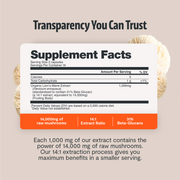 FreshCap Mushrooms Organic Lion’s Mane Capsules Capsules