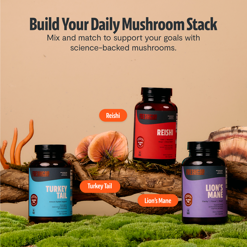 FreshCap Mushrooms Organic Turkey Tail Mushroom Capsules Capsules