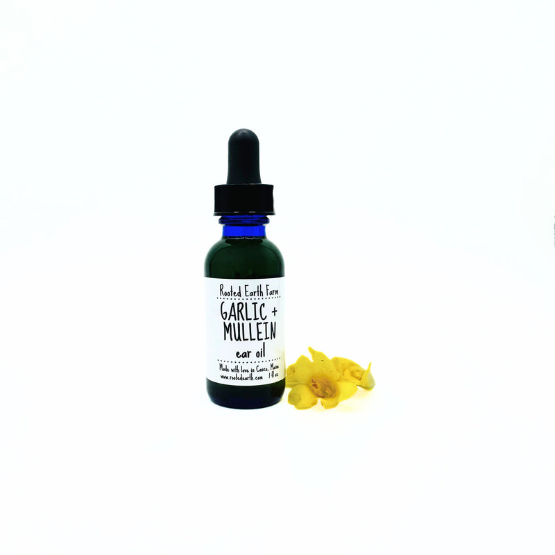 Rooted Earth Farm + Apothecary Garlic and Mullein Ear Oil Under Eye + Ear Care