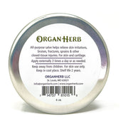 OrganHerb OrganHerb Organic Comfrey Salve (Gavez) 4 oz - A Natural, Unscented Balm for Muscles, Joints, and Skin Support Organic Salves