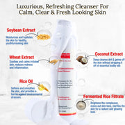 gymsegbë Advanced Brightening Gel Foam Cleanser | Rice Extract Anti-Aging Facial