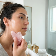 By Robin Creations New! Rose Quartz Gua Sha Facial Massaging Stone Accessories & Containers