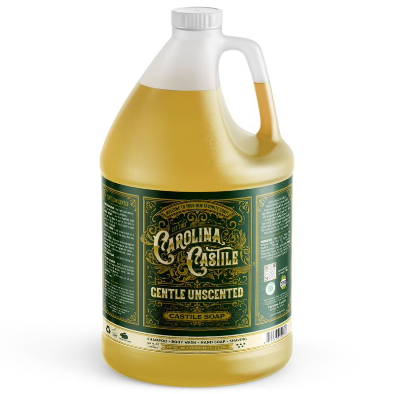 Carolina Castile Soap Gentle Unscented Castile Soap White Smoke 1 Gallon