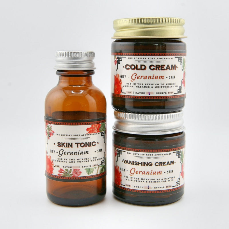 The Lovely Rose Apothecary Geranium Travel Beauty Set Light Gray Geranium Travel Beauty Set,w/ Dead Sea Mud Mask - Detoxifying,w/ Dead Sea Mud Mask - Anti-Aging,w/ Tissue Cream,w/ Dead Sea Mud Mask Detox + Tissue Cream,w/ Dead Sea Mud Mask Anti-Aging + Tissue Cream