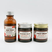 The Lovely Rose Apothecary Geranium Travel Beauty Set Light Gray Geranium Travel Beauty Set