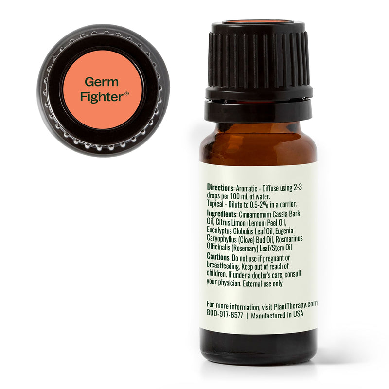 Plant Therapy Germ Fighter Essential Oil Blend Essential Oil White Smoke 10 mL,30 mL,100 mL