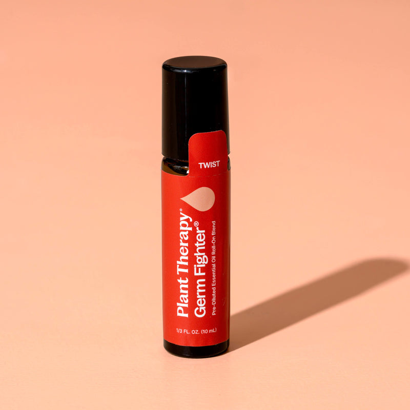 Plant Therapy Germ Fighter Essential Oil Blend Pre-Diluted Roll-On Essential Oil