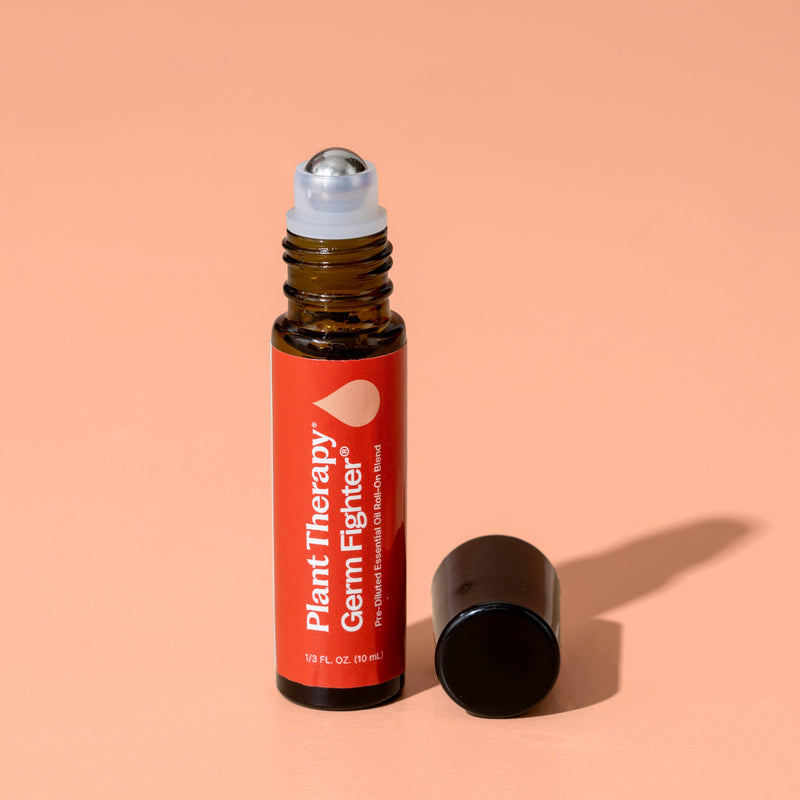 Plant Therapy Germ Fighter Essential Oil Blend Pre-Diluted Roll-On Essential Oil