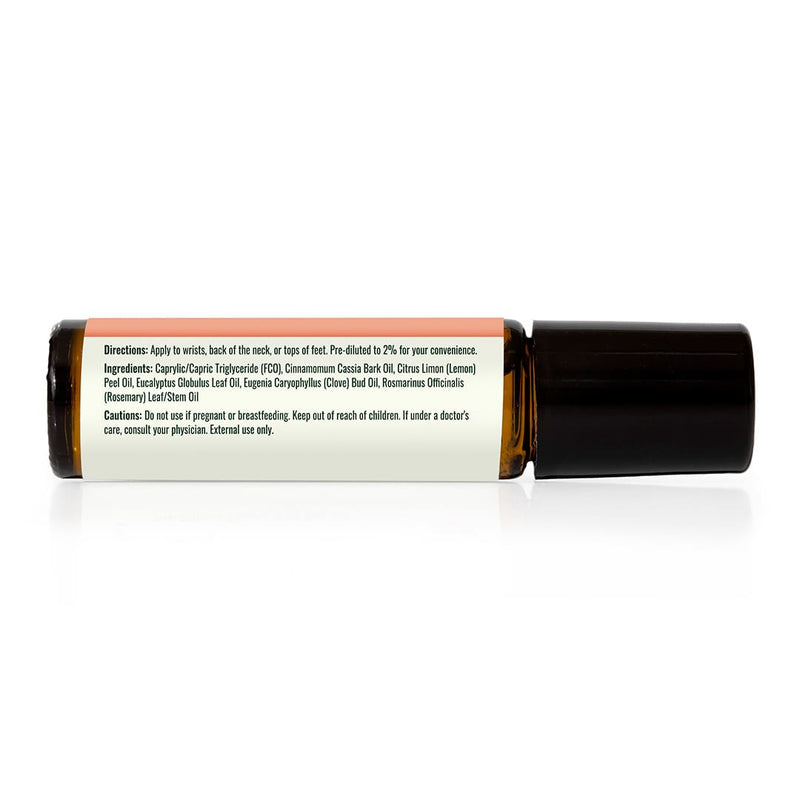Plant Therapy Germ Fighter Essential Oil Blend Pre-Diluted Roll-On Essential Oil Black 10 mL