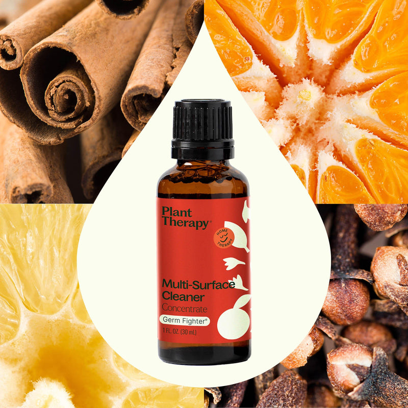 Plant Therapy Cleaning Duo: Germ Fighter + Chamomile Sleeve Household