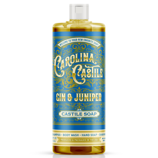 Carolina Castile Soap Gin & Juniper Castile Soap White Smoke 32 oz