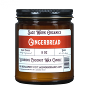 SageWork Organics Gingerbread Candle Scented Candles