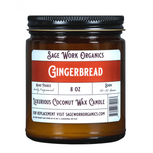 SageWork Organics Gingerbread Candle Scented Candles