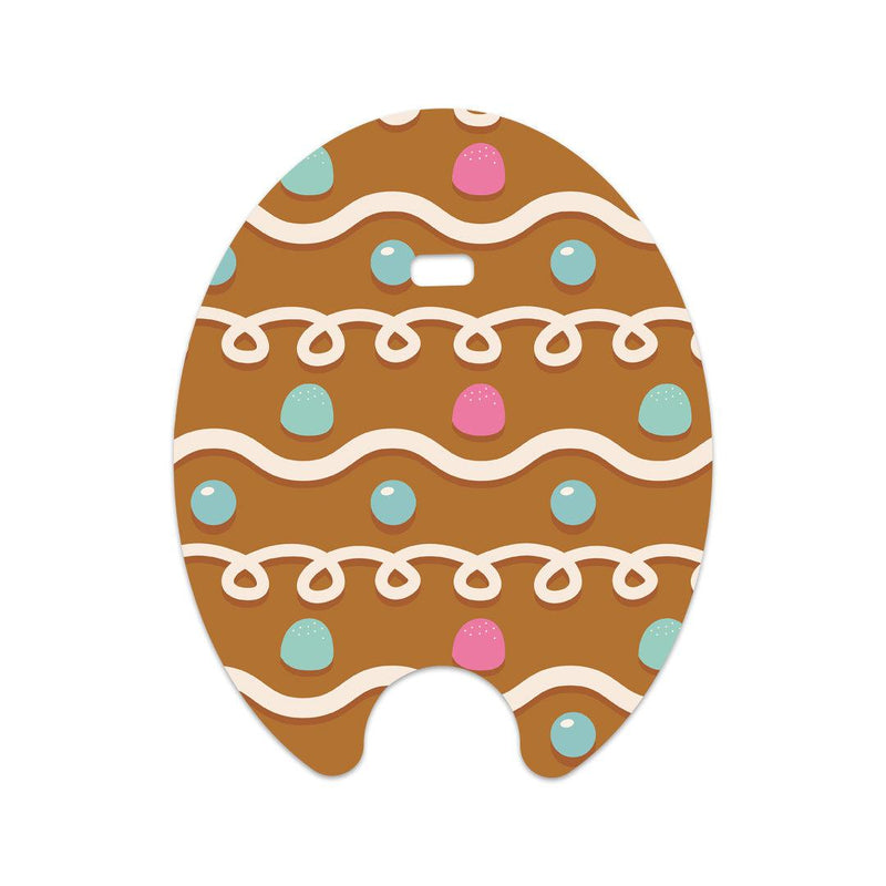 Peelz Gingerbread Sticker for Eversense Smart Transmitter Peelz/Stickers
