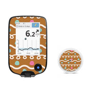 Peelz Gingerbread Sticker for Freestyle Libre 2 Peelz/Stickers