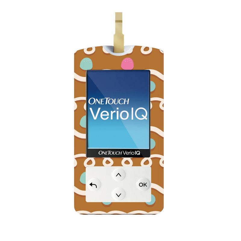 Peelz Gingerbread Sticker for OneTouch Verio IQ Glucometer Peelz/Stickers