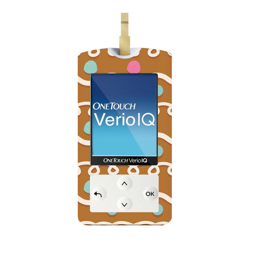 Peelz Gingerbread Sticker for OneTouch Verio IQ Glucometer Peelz/Stickers