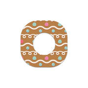 Peelz Gingerbread Dexcom G7 and Stelo Patch Tape - Pump Peelz Patch Medical Tape