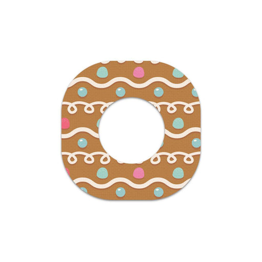 Peelz Gingerbread Dexcom G7 and Stelo Patch Tape - Pump Peelz Patch Medical Tape