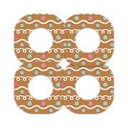Peelz Gingerbread Dexcom G7 and Stelo Patch Tape - Pump Peelz Patch Medical Tape