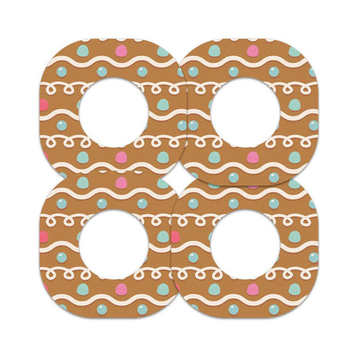 Peelz Gingerbread Dexcom G7 and Stelo Patch Tape - Pump Peelz Patch Medical Tape