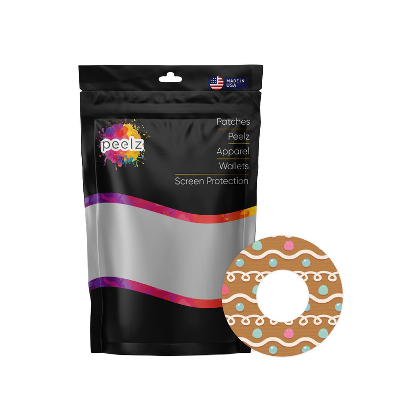 Peelz Gingerbread Freestyle Libre 2 Patch Tape - Pump Peelz Patch Medical Tape