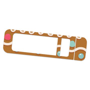 Peelz Gingerbread Sticker for Bayer Contour Next Glucometer Peelz/Stickers