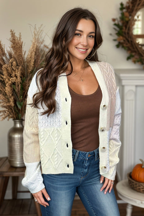 Gingerbread & Marshmallows Cardigan