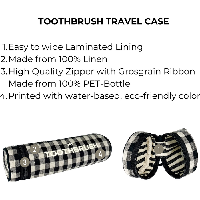 Bag-All - Toothbrush Travel Case, Gingham