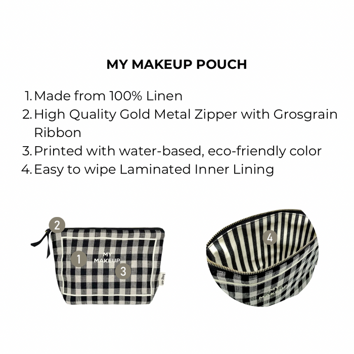 Bag-All - My Makeup Pouch, Coated Lining Gingham