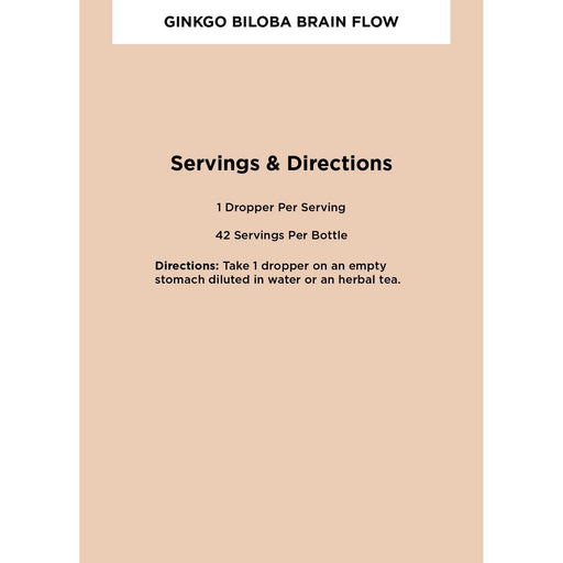 Zuma Nutrition - Ginkgo Biloba Brain Flow Tonic