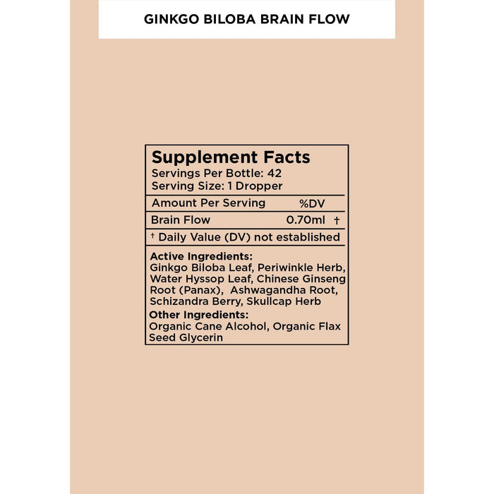 Zuma Nutrition - Ginkgo Biloba Brain Flow Tonic - 3 Pack