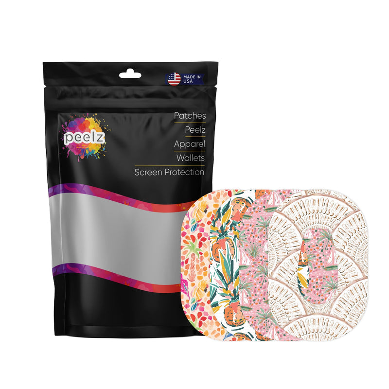 Peelz Girls Summer Variety Dexcom G6 Patch Tape - Pump Peelz Patch Medical Tape
