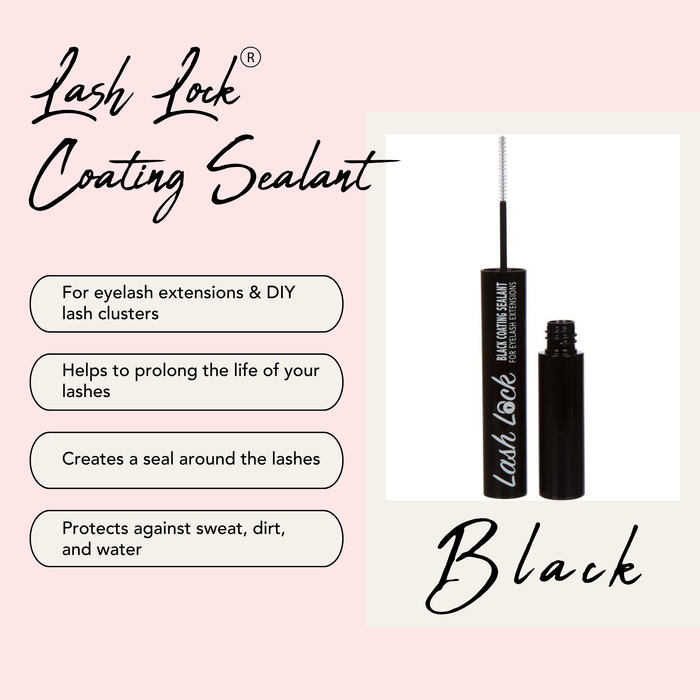 Lash Lock® Coating Sealant For Eyelash Extensions and DIY Lashes