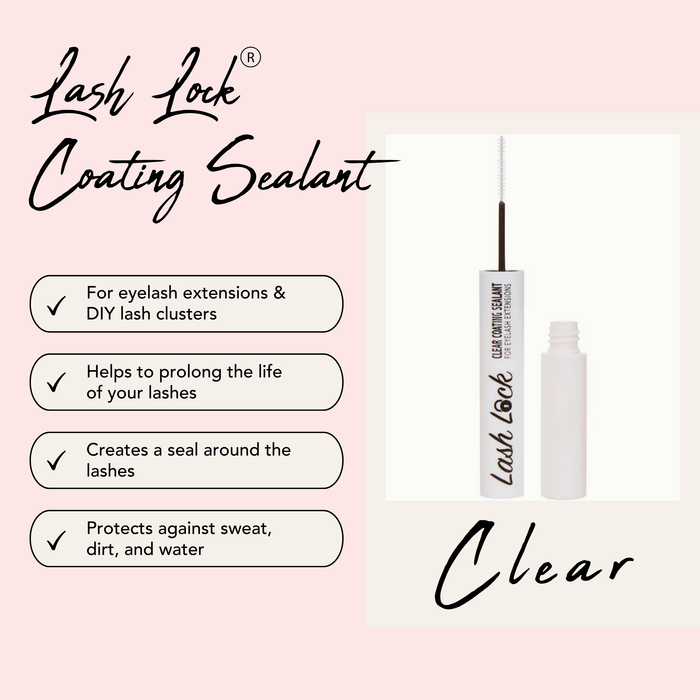 Lash Lock® Coating Sealant For Eyelash Extensions and DIY Lashes