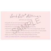 GladGirl LashLift After Care Instructions & Appointment Card - 25 per Quantity Marketing