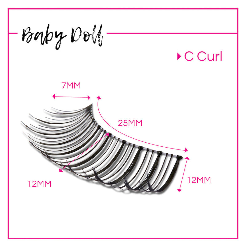 GladGirl GladGirl False Lashes Bundle - Baby Doll Eyelashes