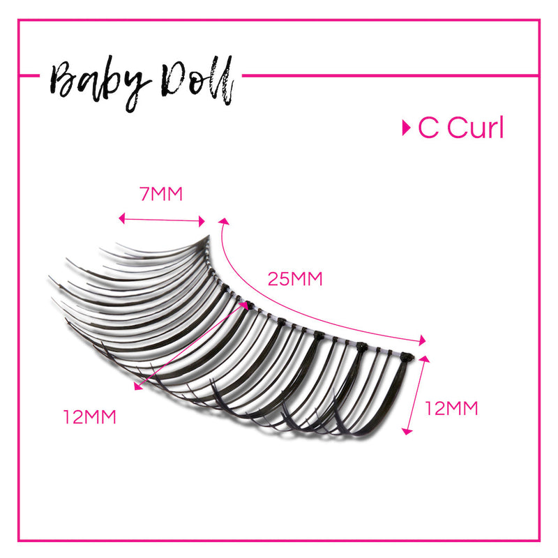 GladGirl GladGirl False Lash Kit - Baby Doll Eyelashes